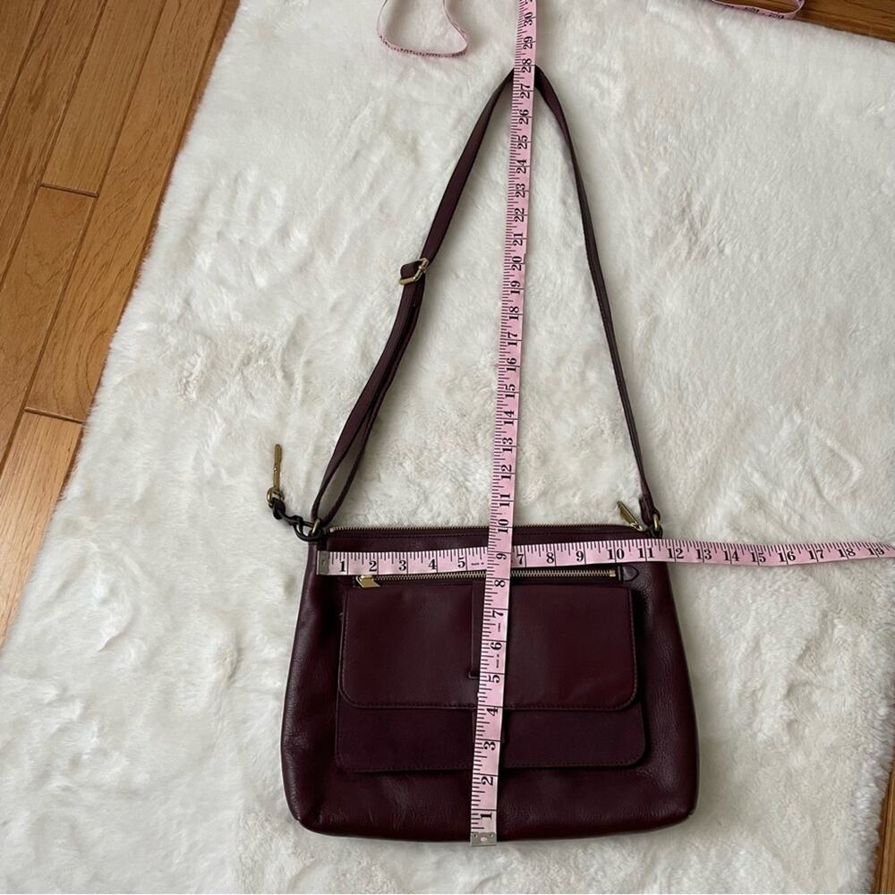 Fossil Maroon Leather Bag - Picture 8 of 9